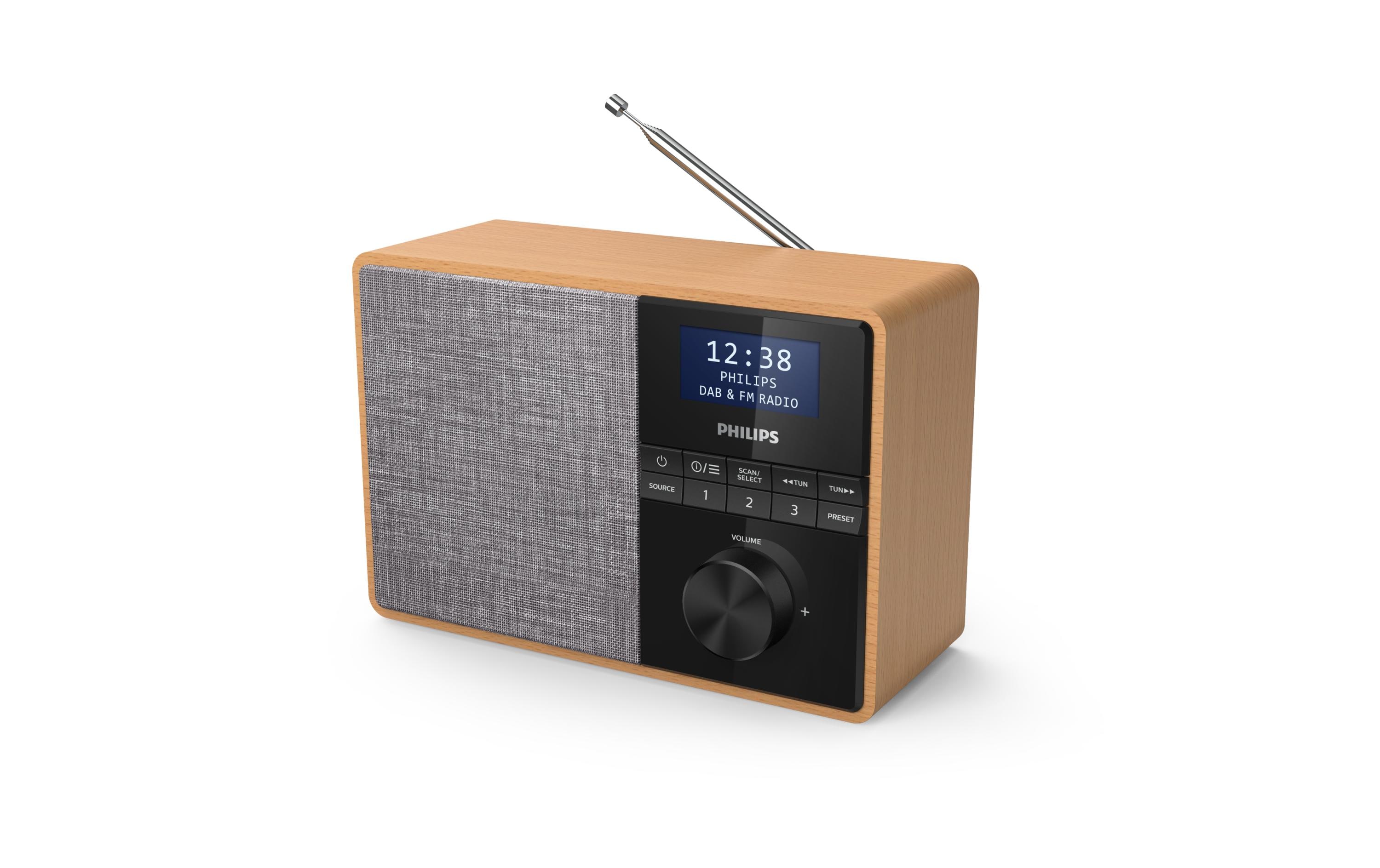 DAB+ Radio TAR5505 Braun/GrauTragbares Radio / Küchenradio