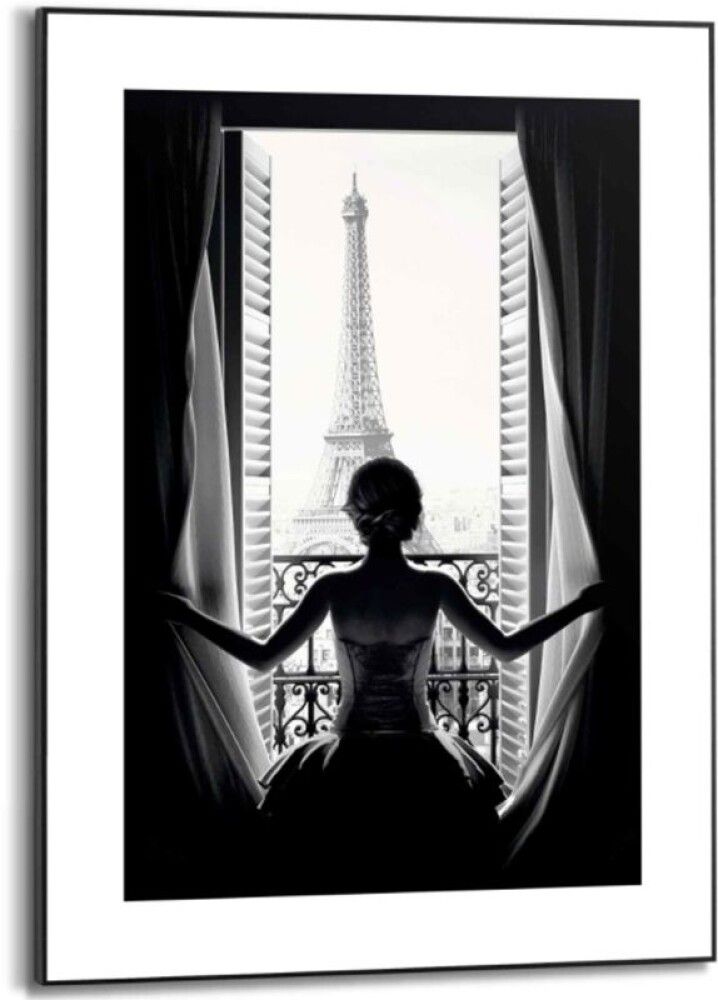 INNREDNINGSBILDE REINDERS PARIS BALCONY SLIM FRAME BLACK 50X70