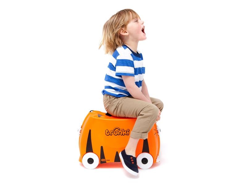 Trunki Reisetrolley Tiger Tipu Orange Reisekoffer für Kinder