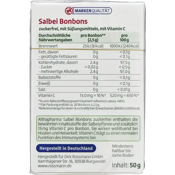 Salbei Bonbons