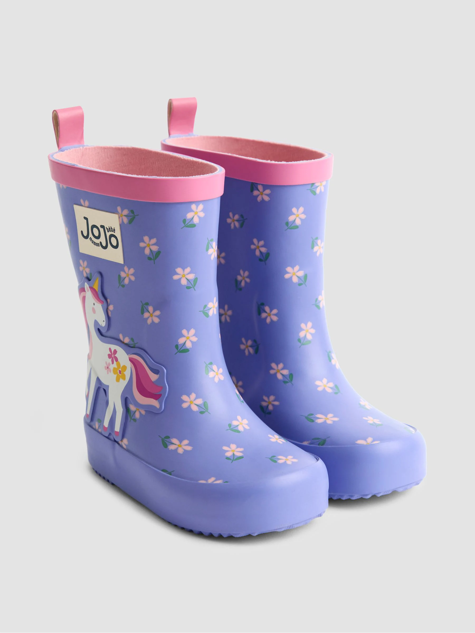 Paars met eenhoornprint - JoJo Maman Bébé Character Wellies
