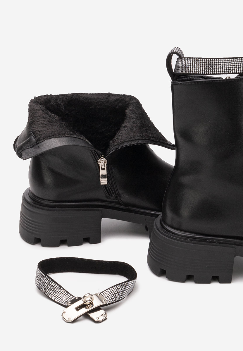 Bottines à plateau noires Christeen