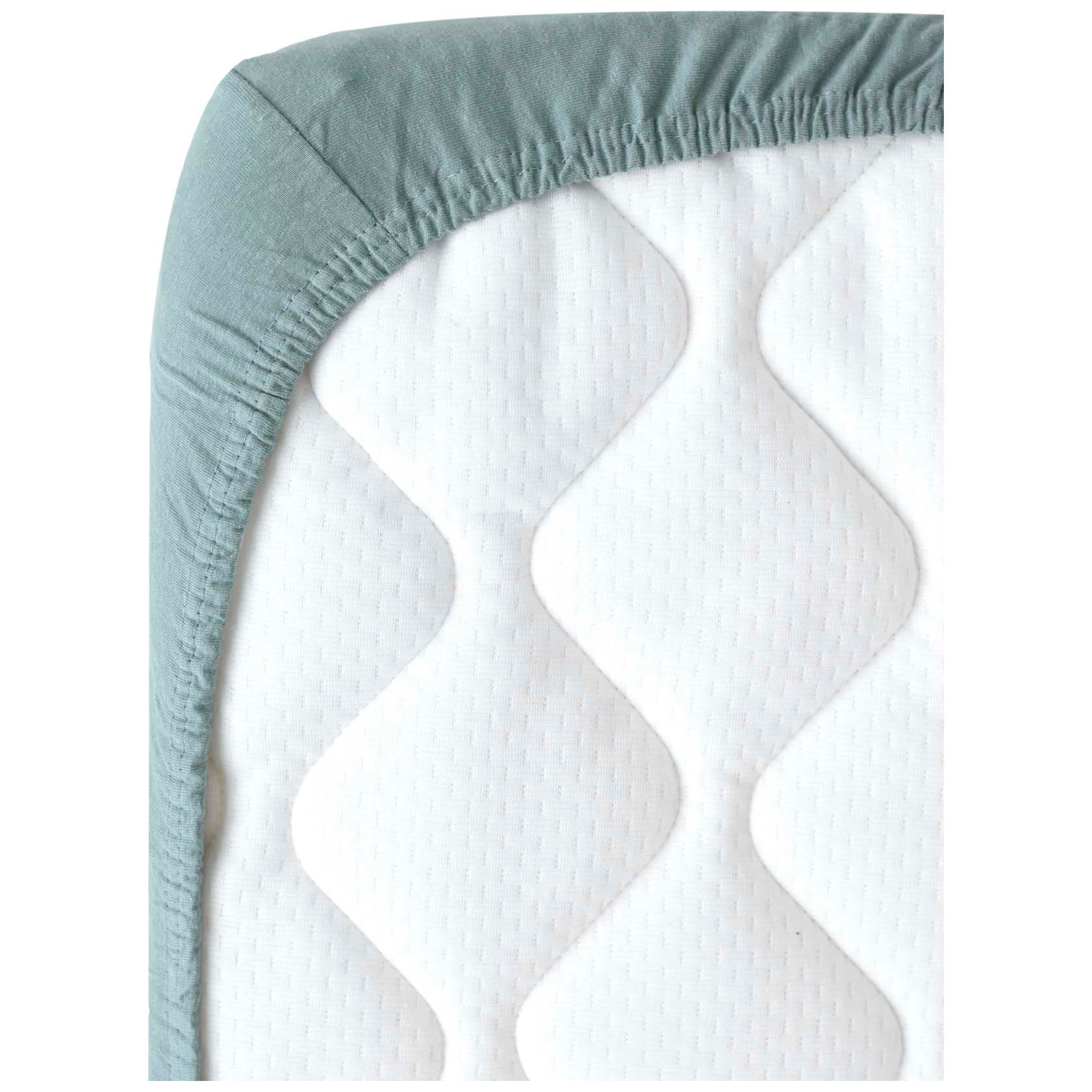 Prénatal wieg hoeslaken turquoise