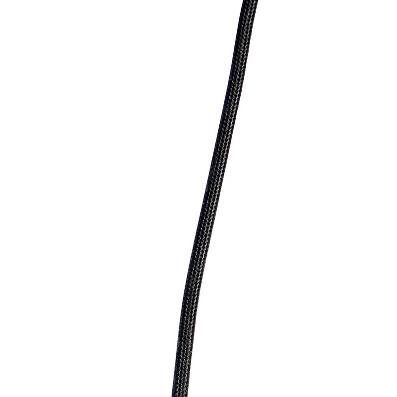Art Deco hanglamp zwart met smoke glas 30 cm - Pallon