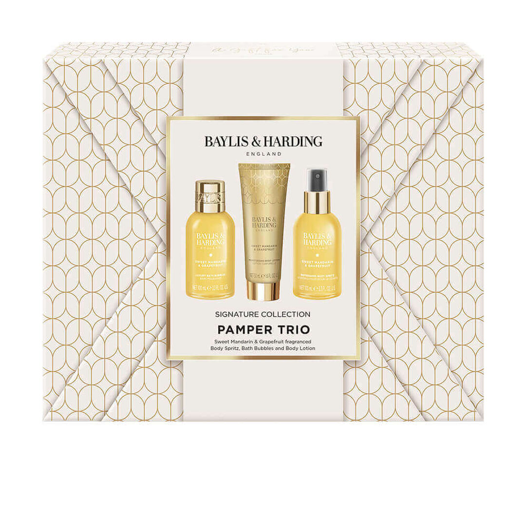 Sweet Mandarim Grapefruit Gift Wrapped Pamper Trio Gift Set - 1un