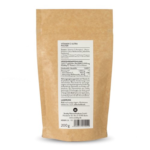 Sunday Natural Products  Vitamin C Ultra Pulver