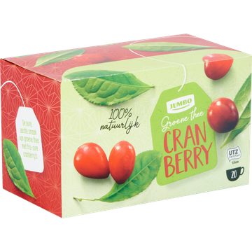 Jumbo Groene Thee Cranberry 20 Stuks
