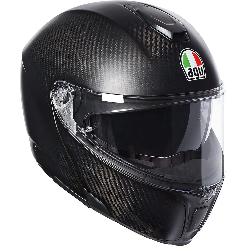 AGV - Casque SportModular Solid Carbone / Noir Mat