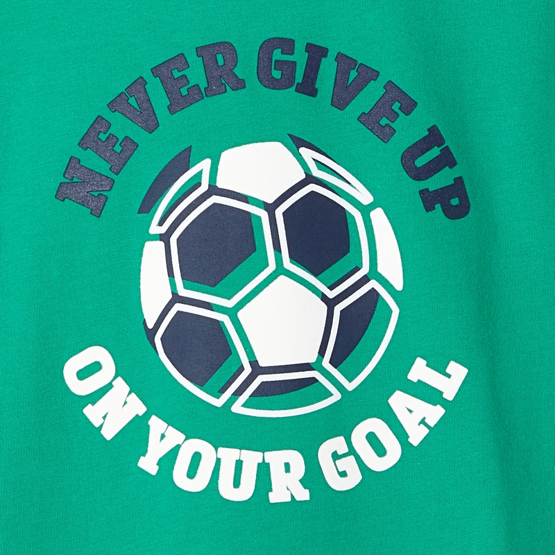 T-shirt manches longues vert garçon