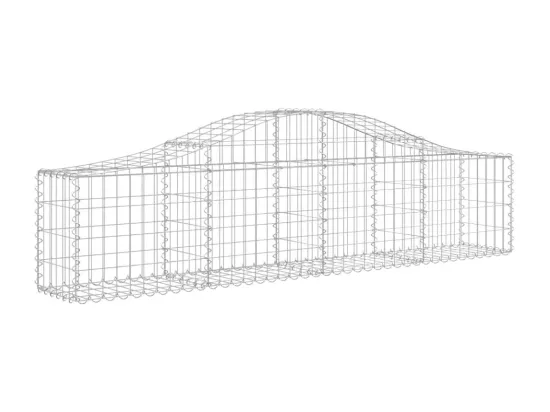 Paniers à gabions arqués 18 pcs 200x30x40-60 Fer galvanisé