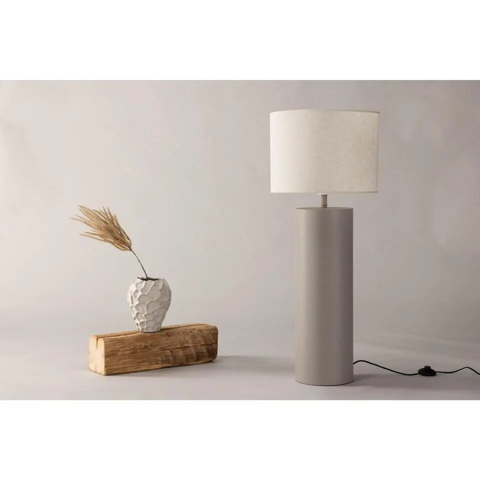 Svea - Enzo ronde vloerlamp - ø40 cm - grijs