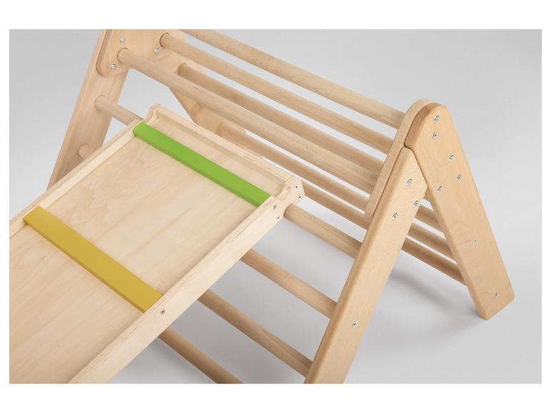 Houten 2-in-1 glijbaan