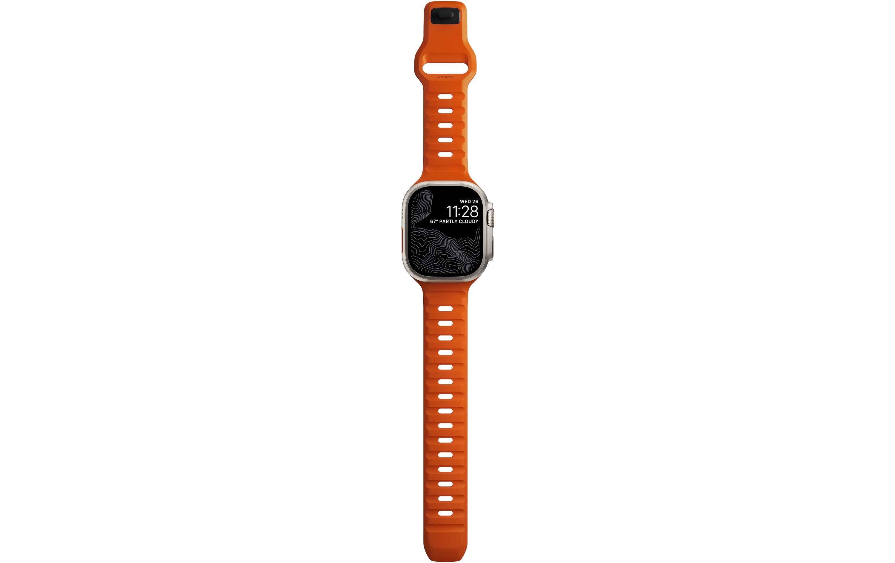 Armband Sport Band 46mm/49mm Ultra OrangeModernes und schlankes Sportband für die Apple Watch