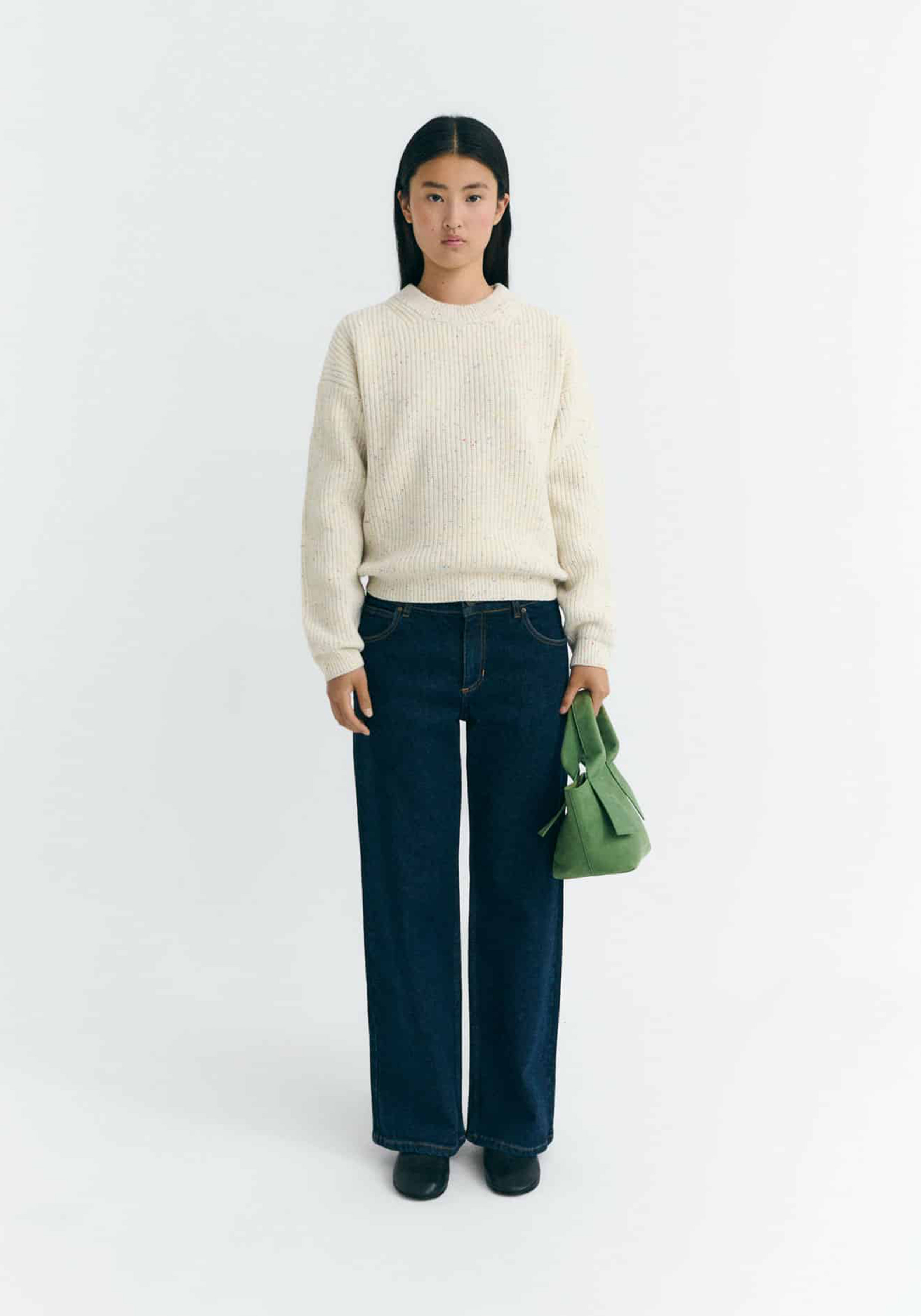 Thinking Mu Wollpullover Carmen Ecru