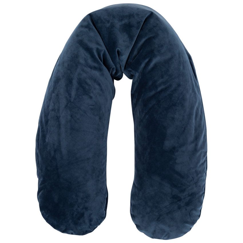 Coussin d'allaitement avec housse en velours Nuit Magique - Ecru