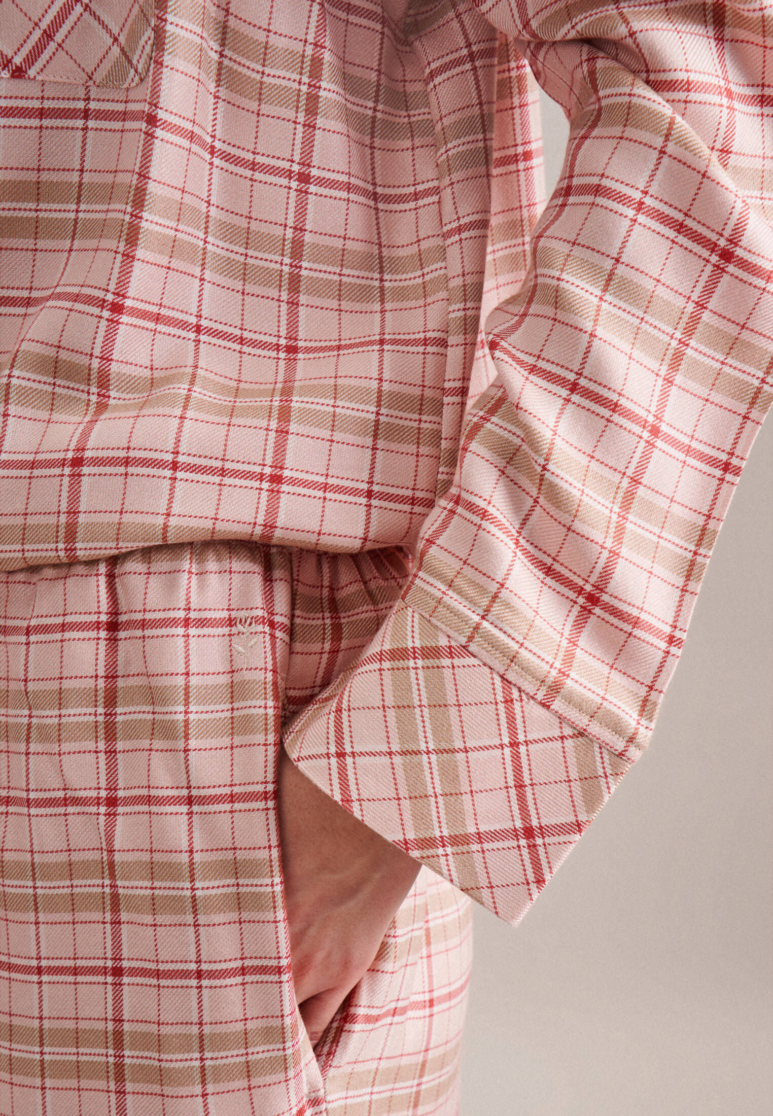 Seidensticker| Damen Pyjama Schwarze Rose