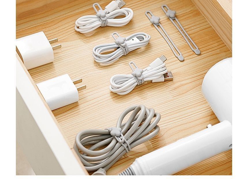 Home Flora - Siliconen kabelorganizer / set