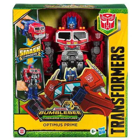 Hasbro Transformers Bumblebee Cyberverse Adventures Smash Changer Optimus Prime