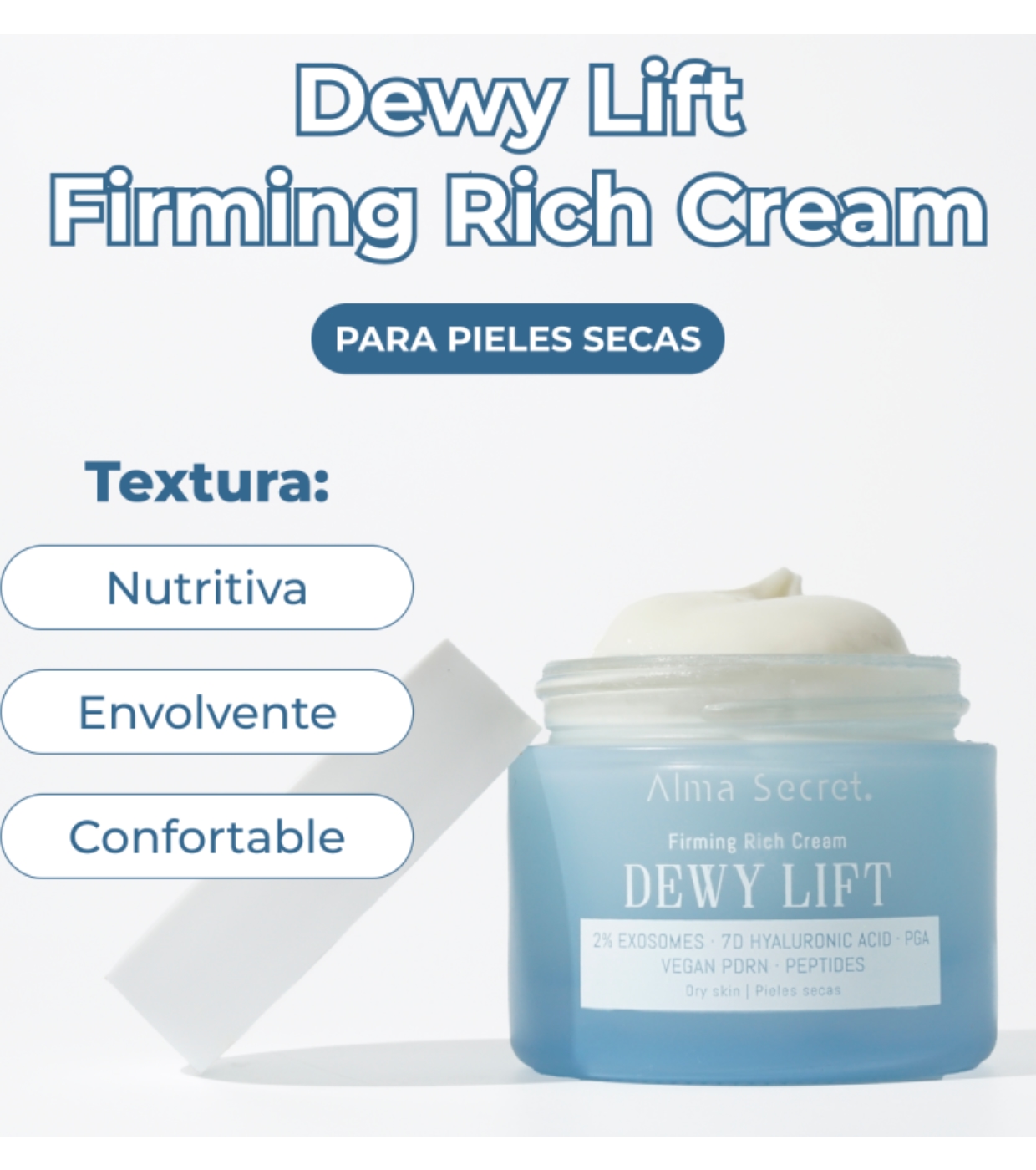 Alma Secret - Creme Facial Firmador Dewy Lift - Pele Seca