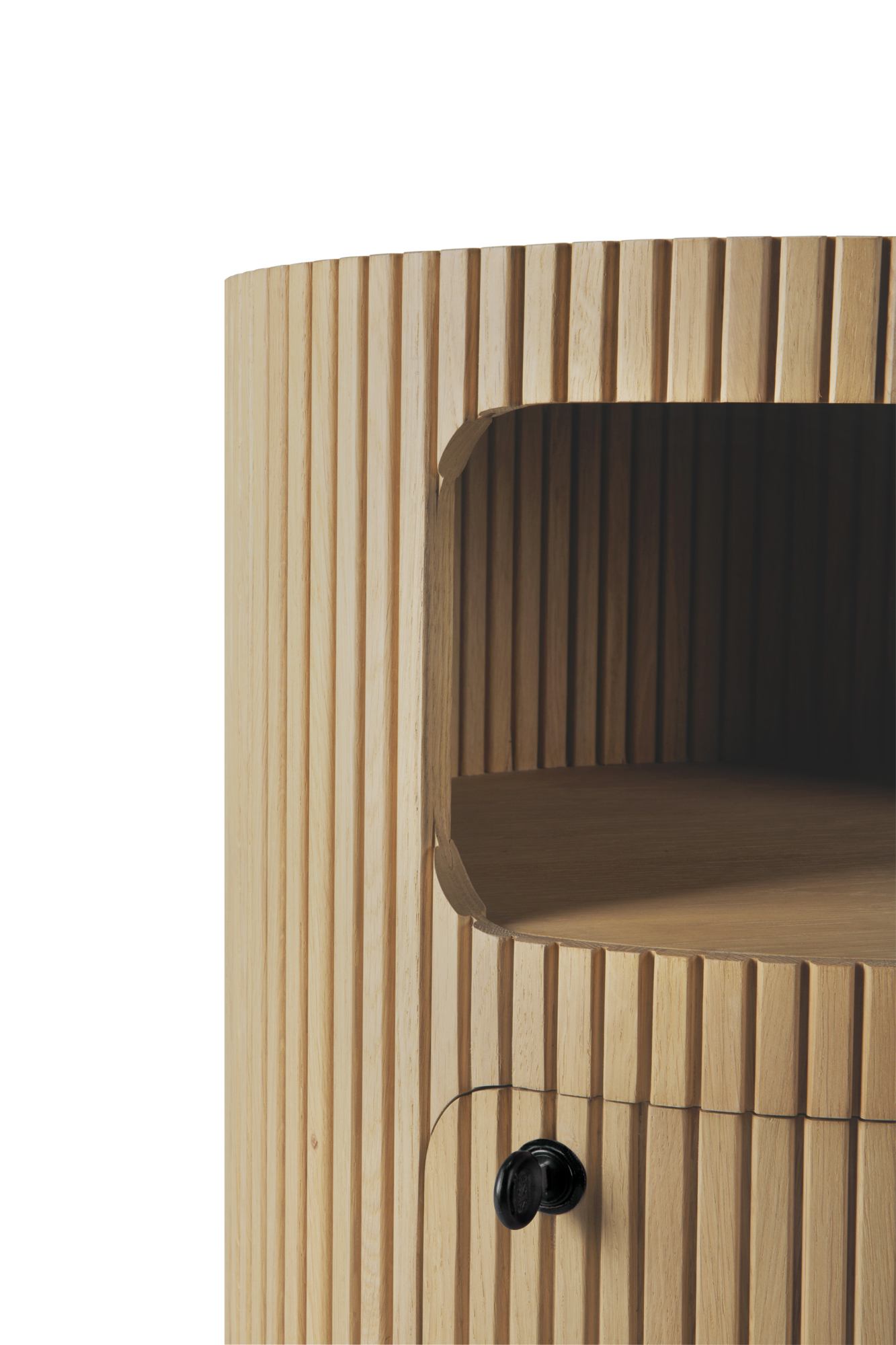 Boomerang bureau ladekast eiken