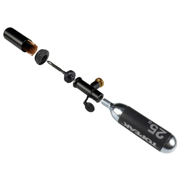 Topeak - Tubi Master X met 25g CO2 Cartridge - CO2-pomp