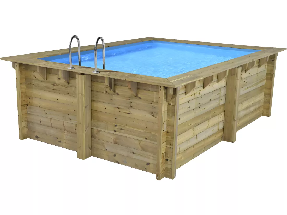 Piscine bois rectangle 