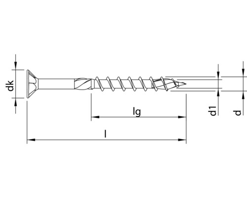 HECO-TOPIX-plus houtschroef, verzonken kop met freesholtes, TX-deeldraad, 6x120 mm, roestvrij staal A2, 100 stuks