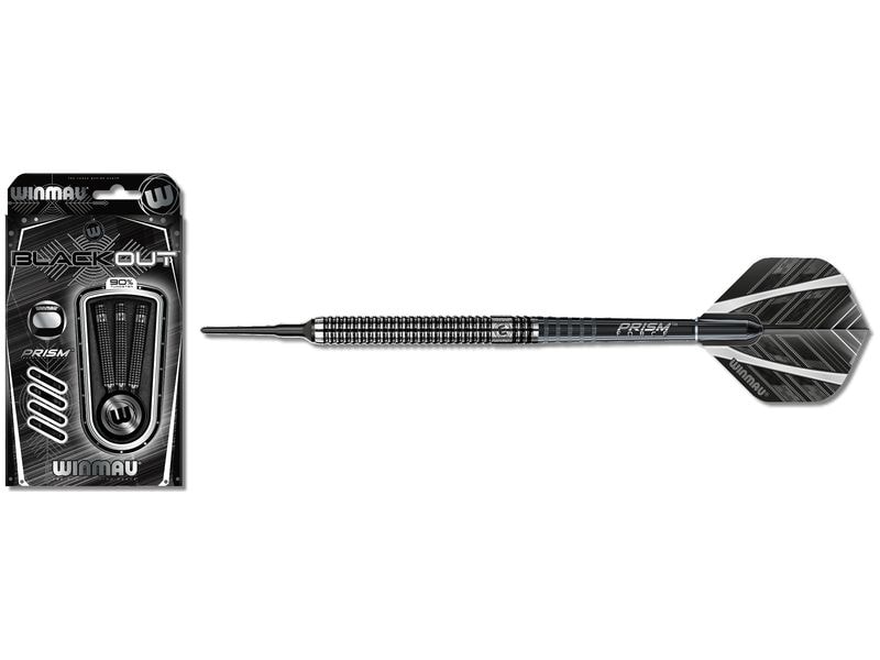 Winmau Dartpfeile Softdart Blackout 3 Stück Dartpfeile entworfen mit Hilfe 3D-Modeling-Technologie