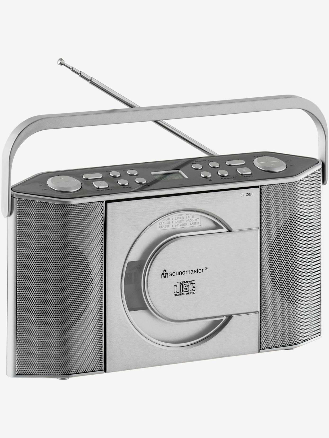Radio retro radio portable fm, stéréo et cd/mp3