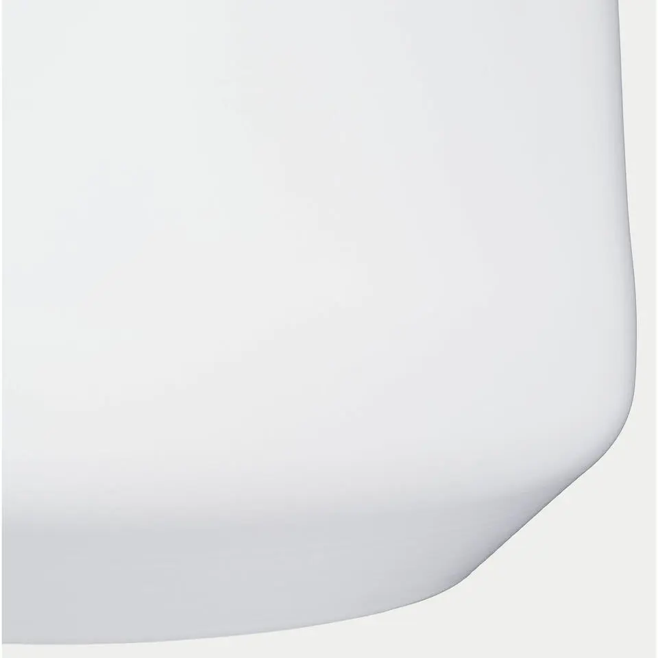 Mica Decorations Bloempot - wit - mat - keramiek - H26/D28 cm