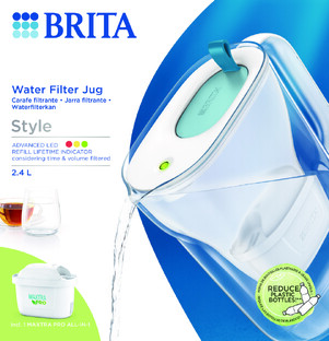 Brita Style Waterfilterkan Blauw   1 Maxtra Filterpatroon 2,4LT