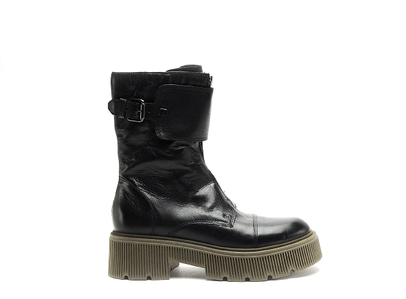 Mjus boots bottine plates femme p83203 noir