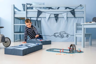 Hoppekids ECO Dream Halvhøy Loftseng 90x200, Blå