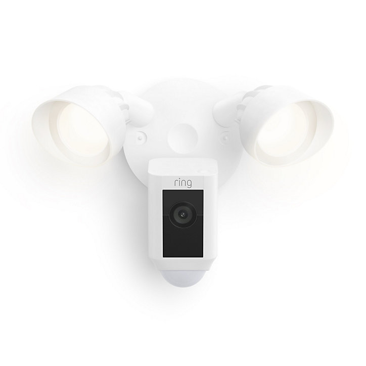 Camera de vidéosurveillance extérieure Ring Floodlight Cam Wired Plus blanc