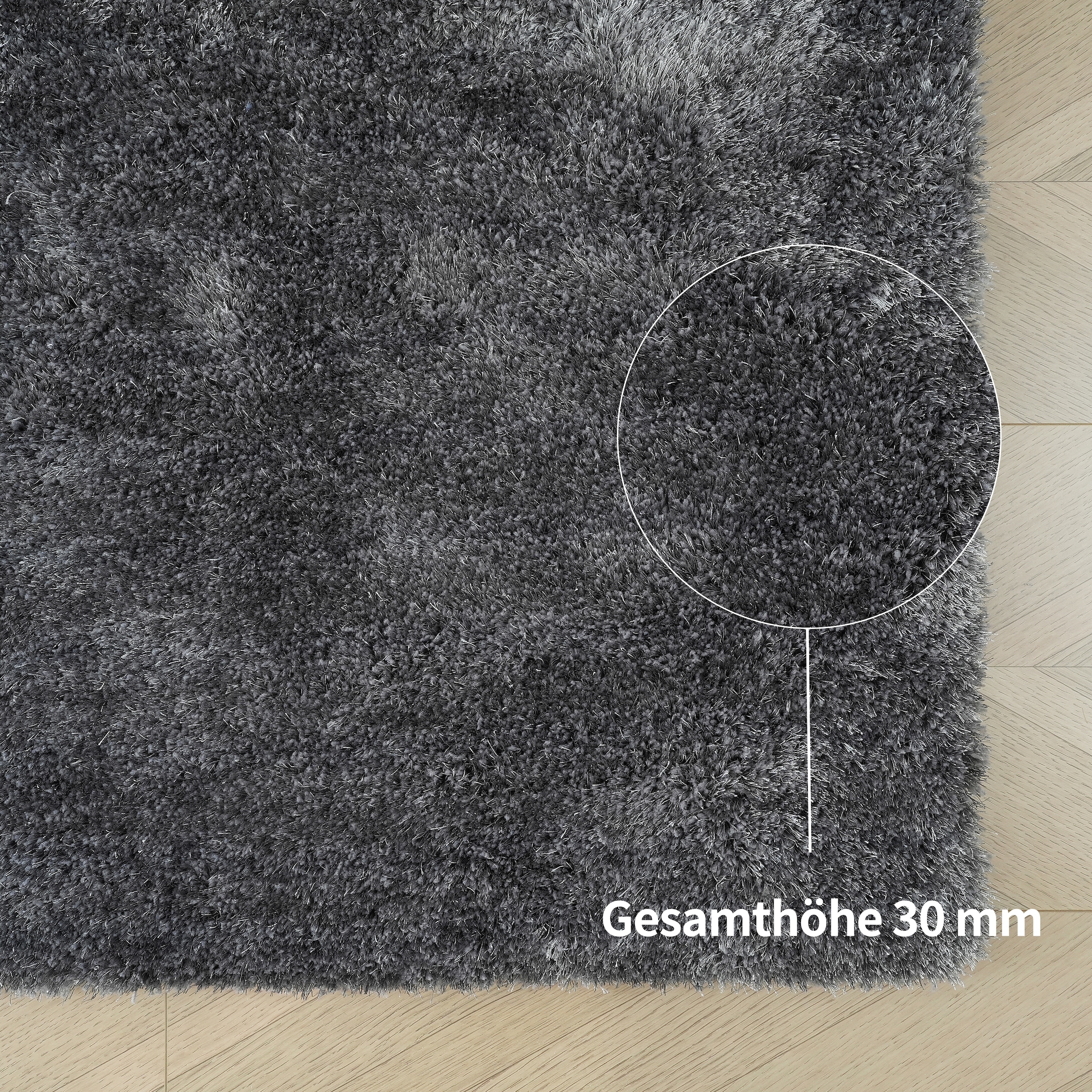 Bruno Banani Teppich »Dana Teppich, besonders weich und kuschelig, Kundenliebling« rechteckig 30 mm Höhe uni, Mikrofaser Teppiche, Wohnzimmer, Schlafzimmer, Esszimmer