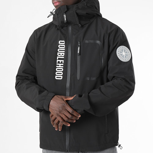 Veste Zippée Capuche Alpine Noir