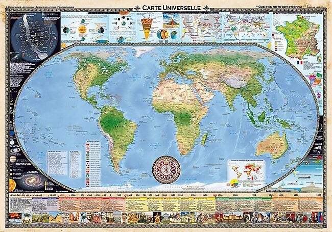 CARTE UNIVERSELLE 100 X 68
