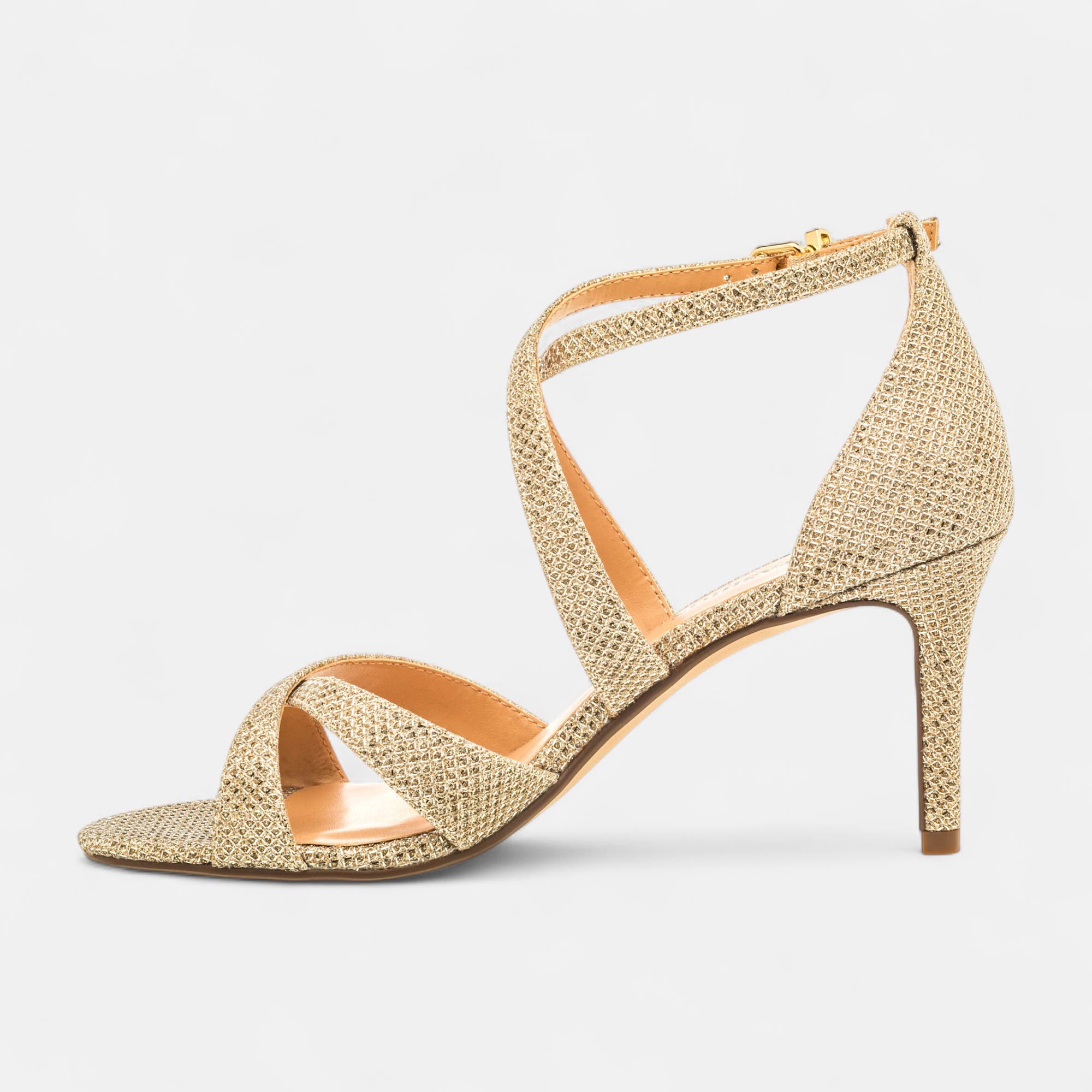 Nu-pieds à talon Femme or