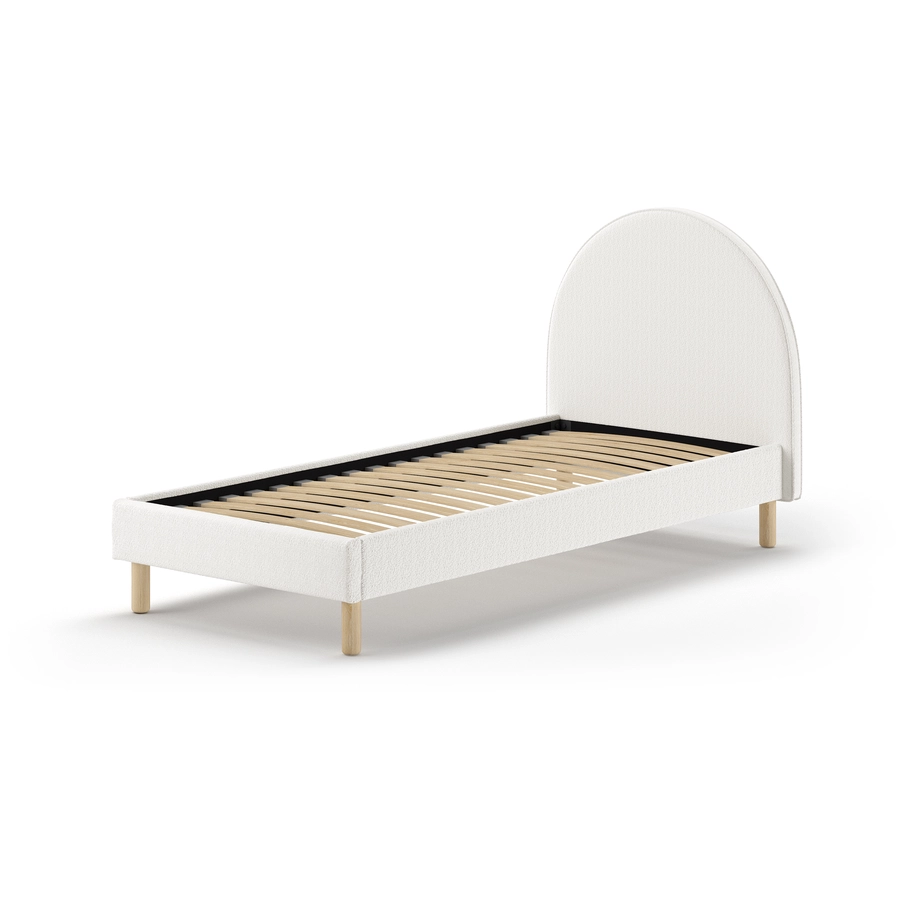 VIPACK Polsterbett MOON 90 x 200 cm weiß