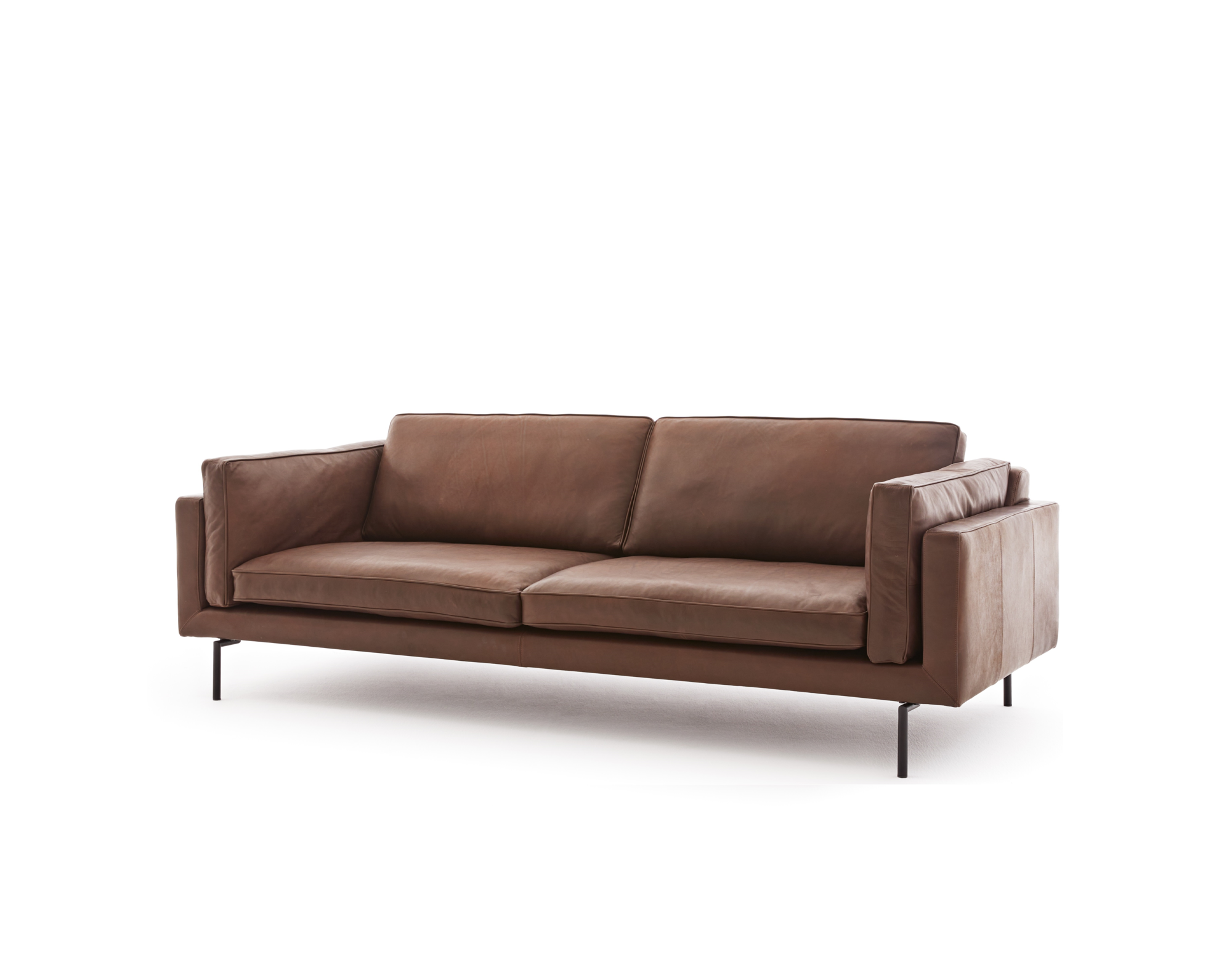 Loods 5 Design 3,5-zitsbank Stark 3,5-zits, 245 cm | C Sauvage Chocolate | Zwart met knik