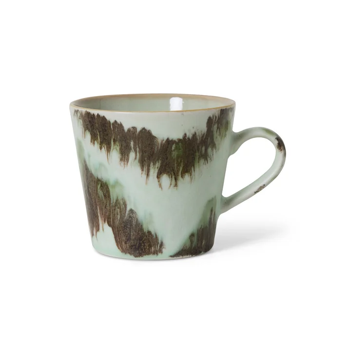 HKliving - 70's Cappuccino Tasse 300 ml, tide