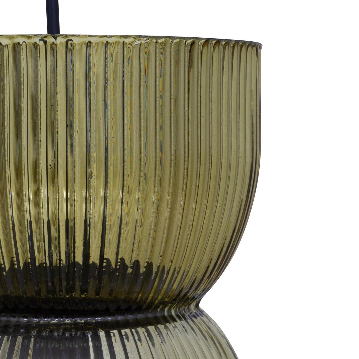 SUSPENSION VERRE ANCEL VERT D.14CM