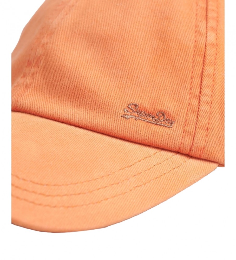 Boné Superdry Vintage com Logo Bordado, Laranja