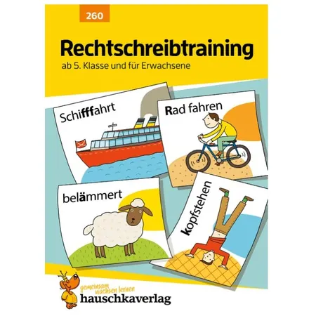 Hauschka Verlag Rechtschreibtraining ab 5. Klasse und für Erwachsene