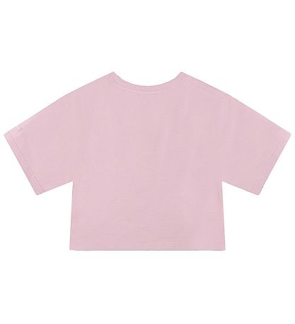 DKNY T-Shirt - Kurz geschnitten - Lila m. Frottee