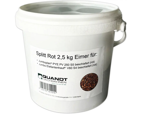 Quandt steenslag voor V60 S4 & PYE PV 250 S5 dakbanen, rood, 2,5 kg