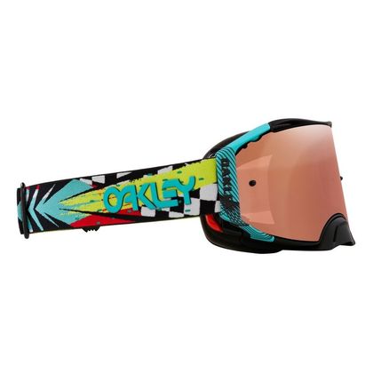 Masque cross Oakley AIRBRAKE MX JEFFREY HERLINGS SIGNATURE ECRAN IRRIDIUM 2024 - Bleu / Noir