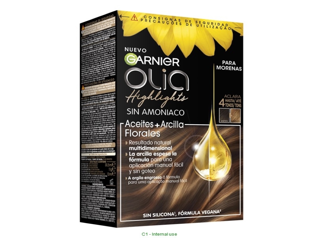 COLORAÇÃO OLIA GARNIER HIGHLIGHTS BRUNETTES 550