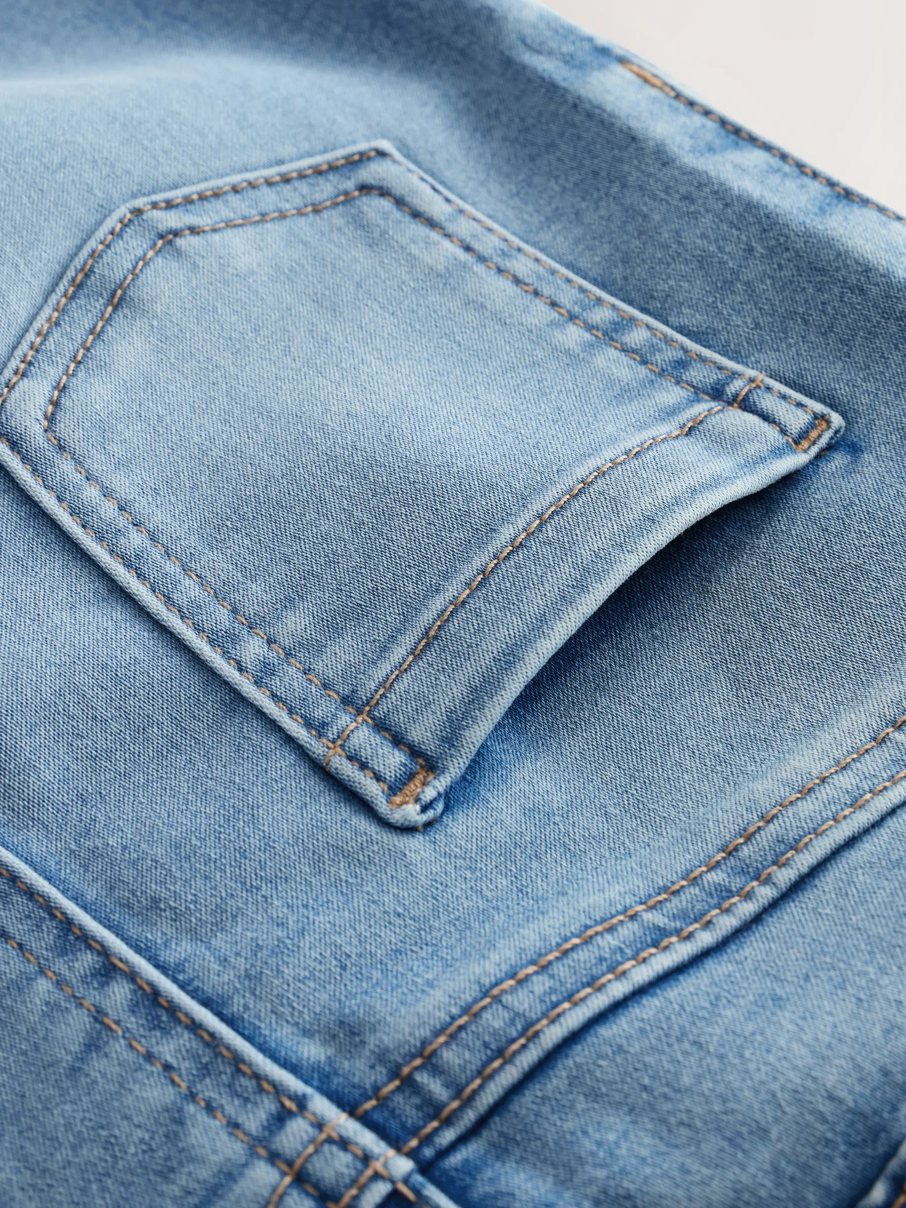 Lichtblauw - Pull-on flare jeans (3-16jr)