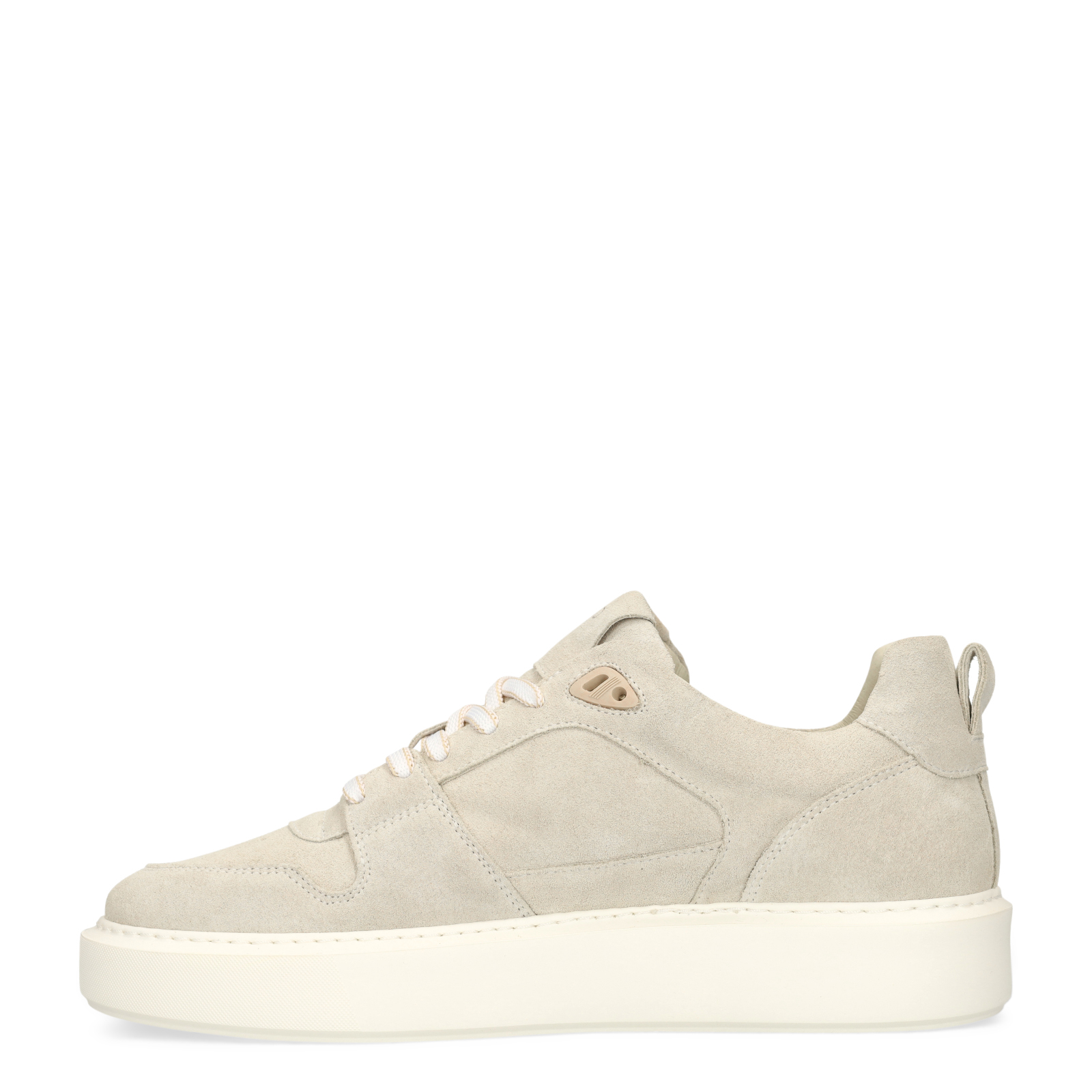 Licht grijze suède sneakers